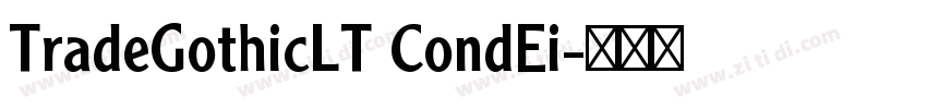 TradeGothicLT CondEi字体转换